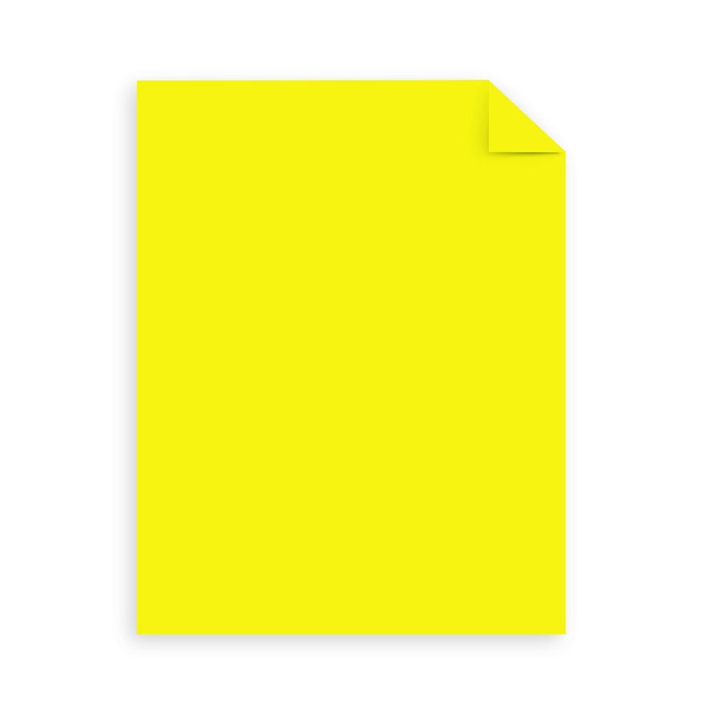 Astrobrights Mega Collection, Colored Cardstock, Neon Yellow, 320 Sheets, 65 lb/176 gsm, 8.5" x 11" - MORE SHEETS! (91699) - Image 3